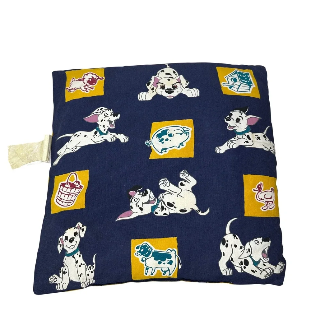 Vintage Disney 101 Dalmatians Town Country Living Pillow Square Multicolor 17.5